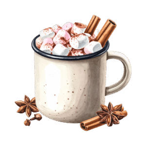 a cup of marshmallow hot cocoa