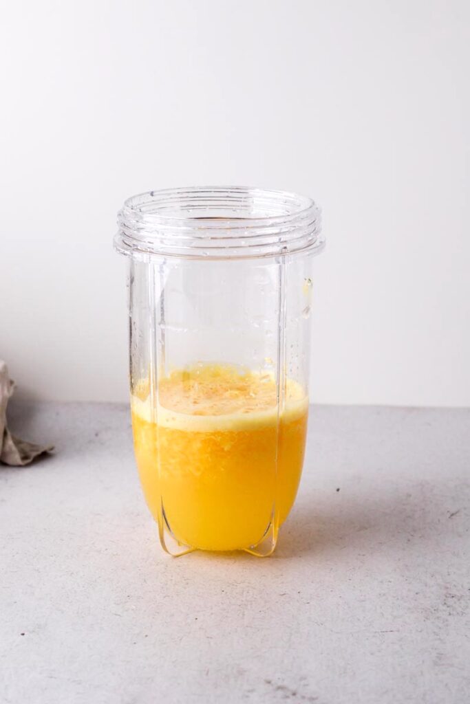 orange juice in bottle