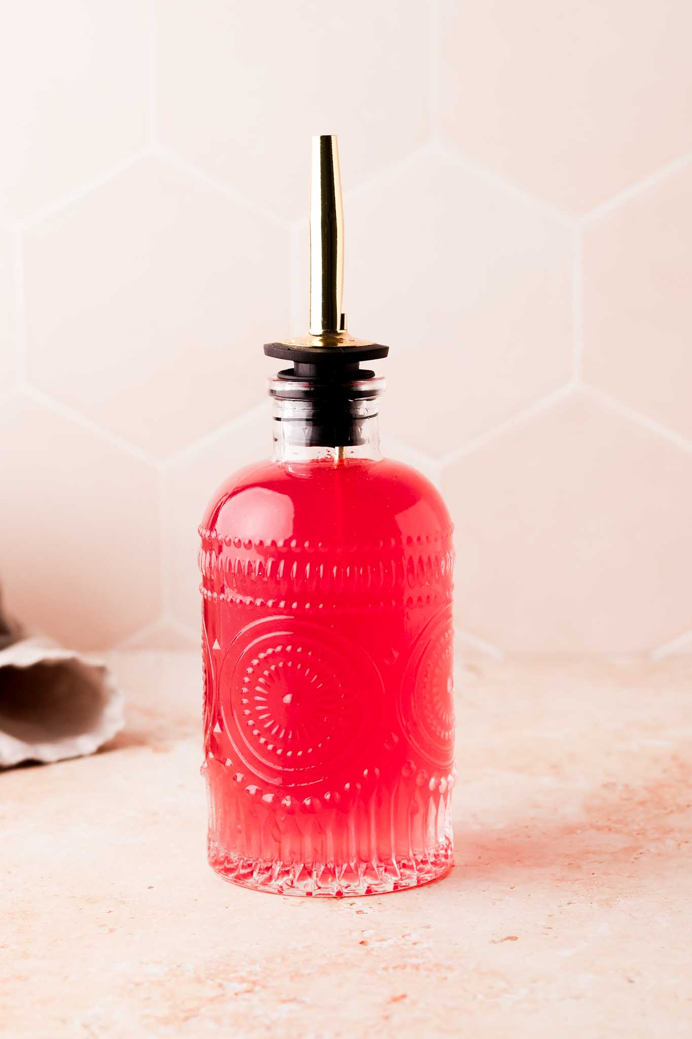 a close up of fig syrup