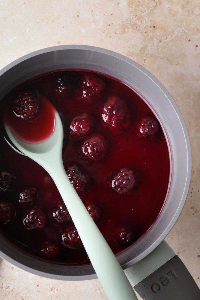 blackberries in syrup