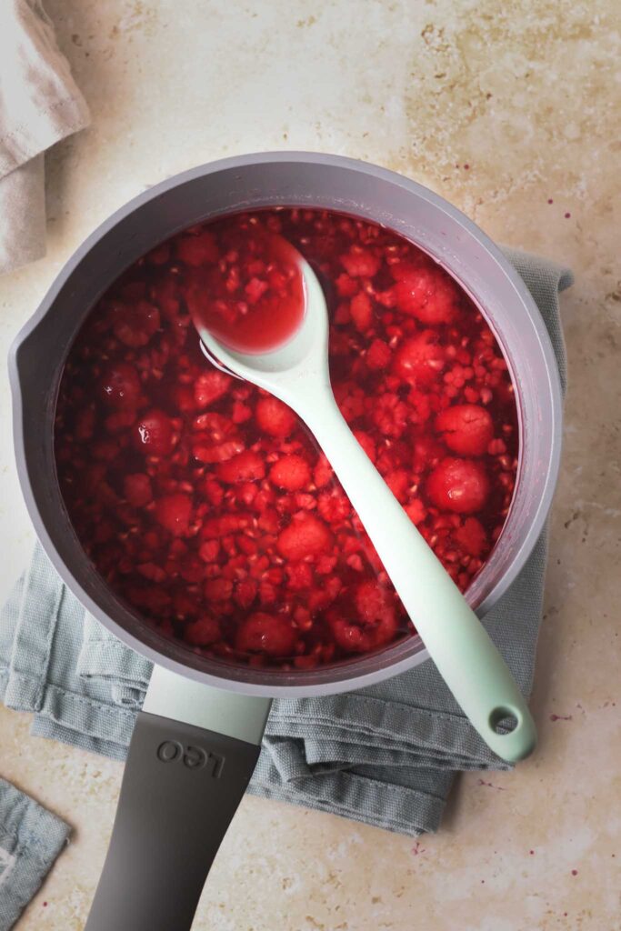 raspberries in syrup