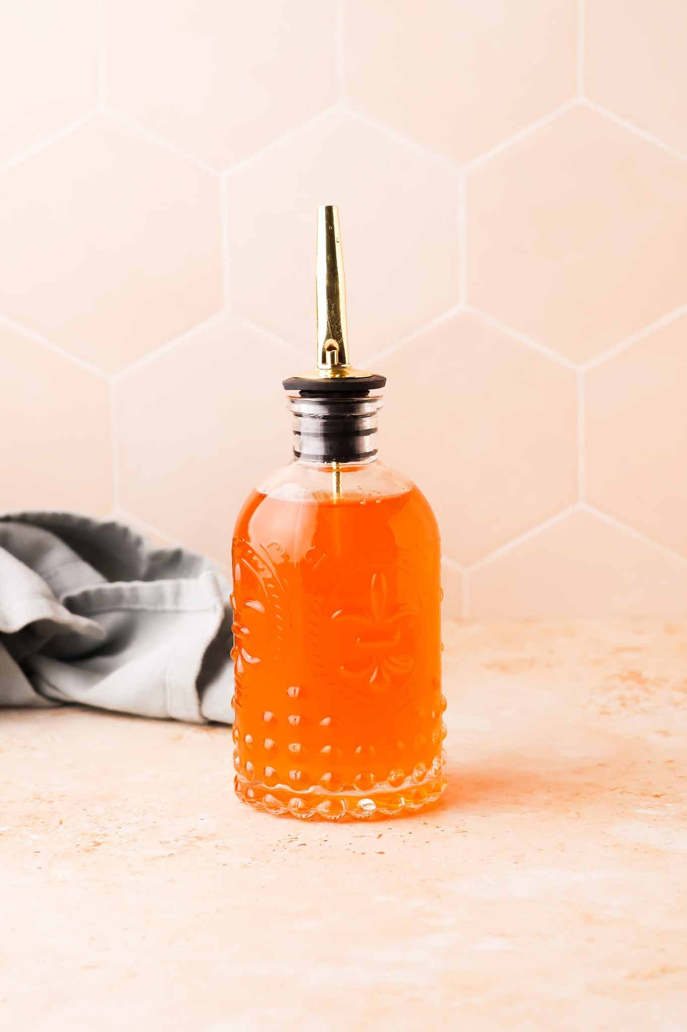 cinnamon syrup on a table