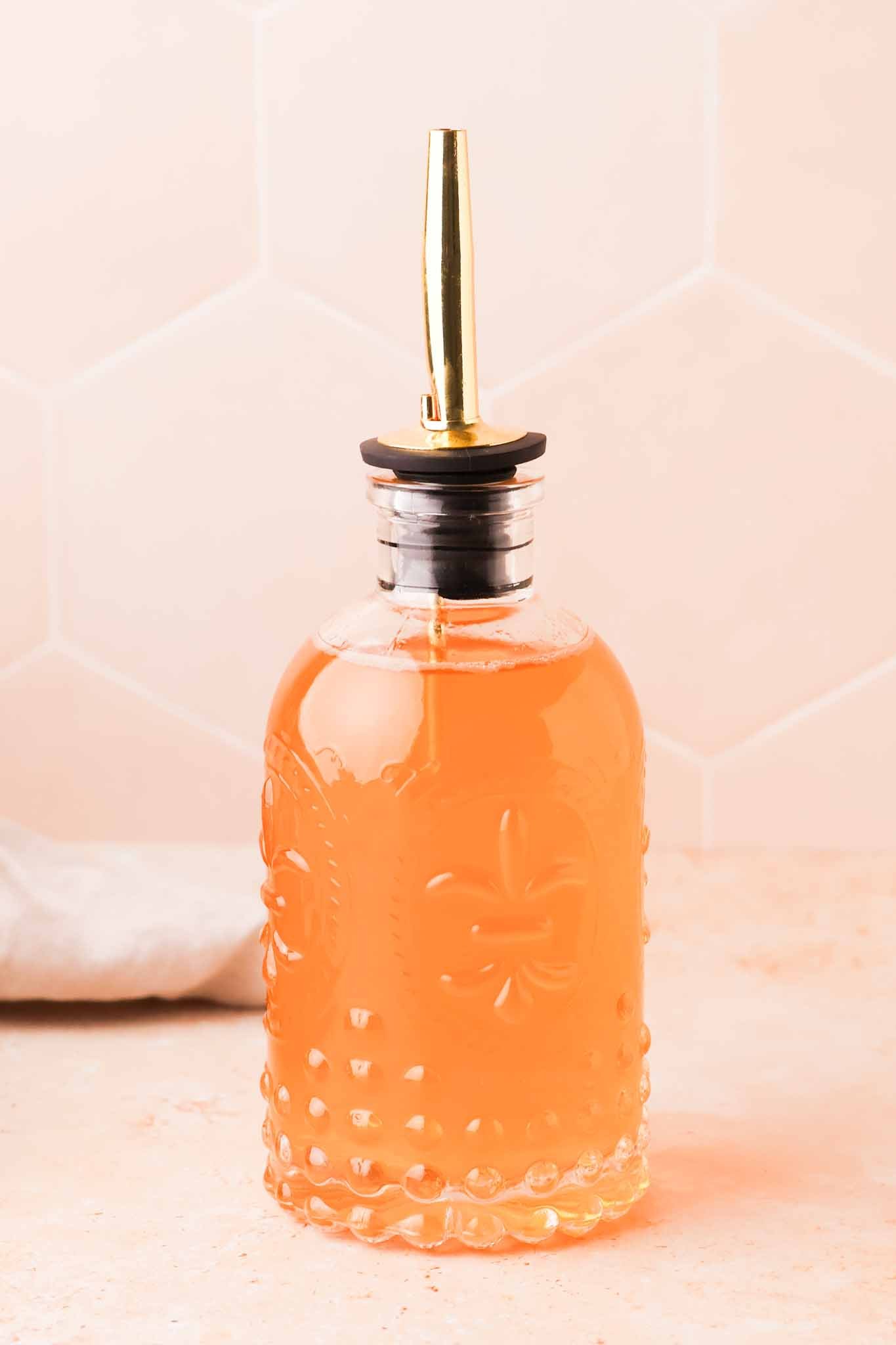 close up of honey simple syrup